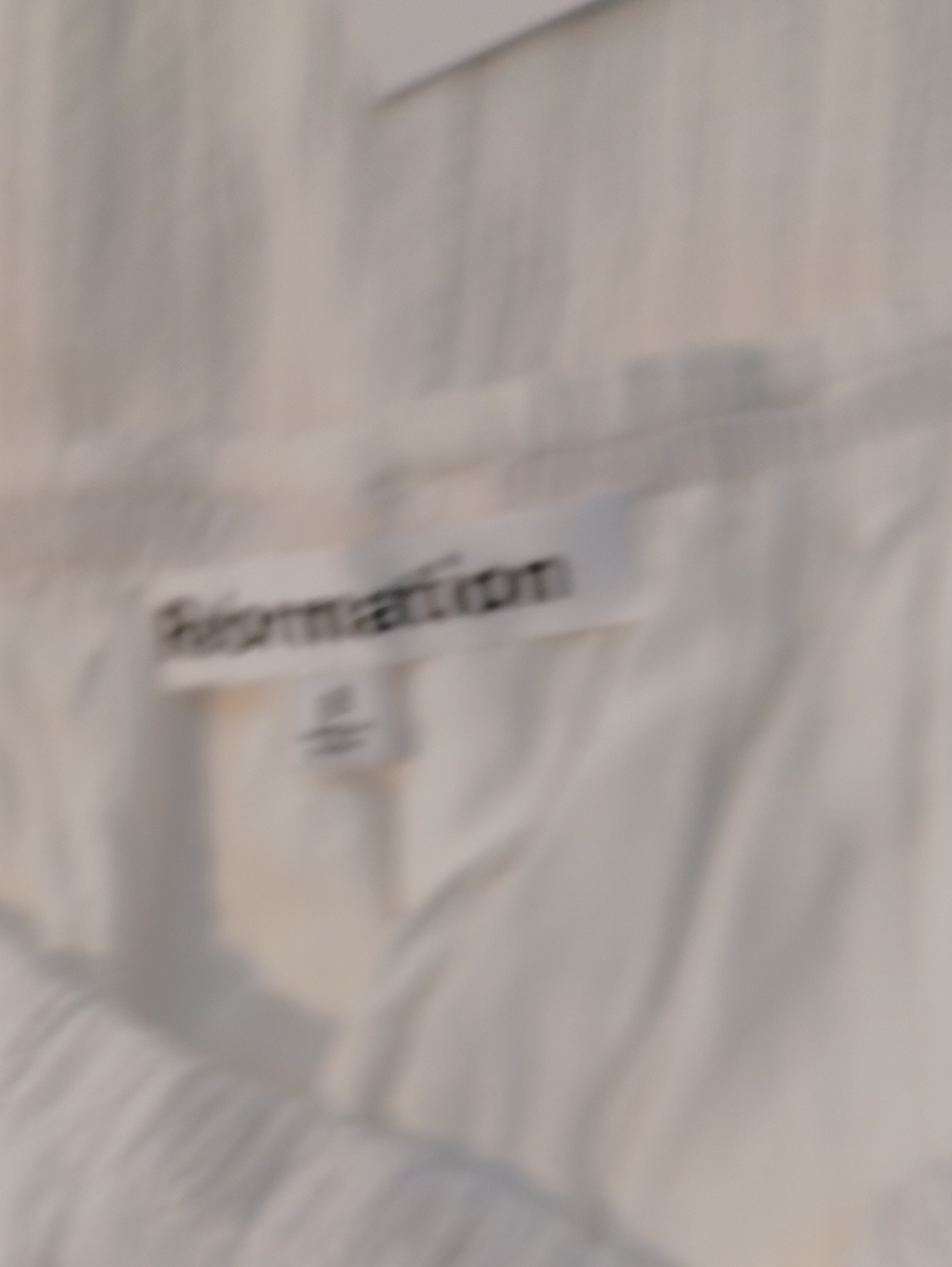 Reformation Mallory White Pleated Cami and Shorts Set Size 8.  NWT! - Picture 4 of 8